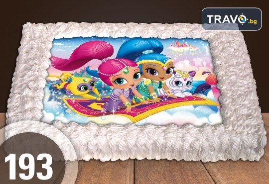 Експресна торта за 2 часа! Голяма детска торта 20, 25 или 30 парчета със снимка на любим герой от Сладкарница Джорджо Джани - Снимка 92