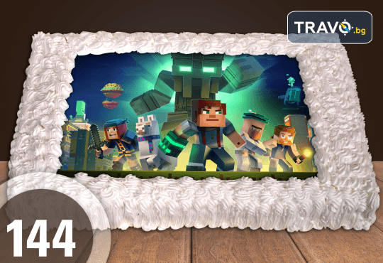 Експресна торта за 2 часа! Голяма детска торта 20, 25 или 30 парчета със снимка на любим герой от Сладкарница Джорджо Джани - Снимка 49