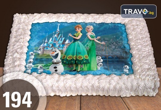 Експресна торта за 2 часа! Голяма детска торта 20, 25 или 30 парчета със снимка на любим герой от Сладкарница Джорджо Джани - Снимка 93