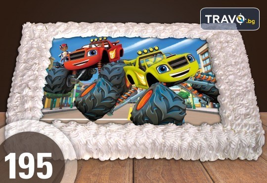 Експресна торта за 2 часа! Голяма детска торта 20, 25 или 30 парчета със снимка на любим герой от Сладкарница Джорджо Джани - Снимка 94