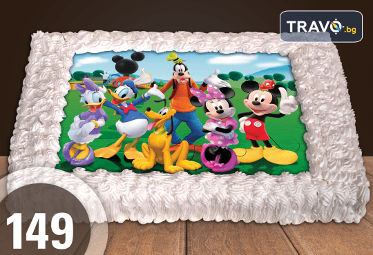 Експресна торта за 2 часа! Голяма детска торта 20, 25 или 30 парчета със снимка на любим герой от Сладкарница Джорджо Джани - Снимка 53