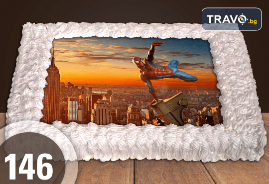 Експресна торта за 2 часа! Голяма детска торта 20, 25 или 30 парчета със снимка на любим герой от Сладкарница Джорджо Джани - Снимка 56