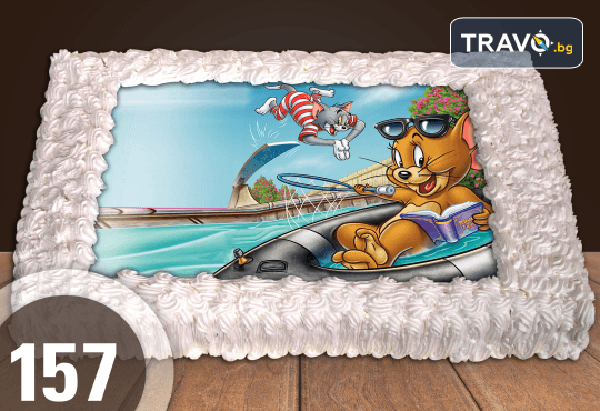 Експресна торта за 2 часа! Голяма детска торта 20, 25 или 30 парчета със снимка на любим герой от Сладкарница Джорджо Джани - Снимка 64