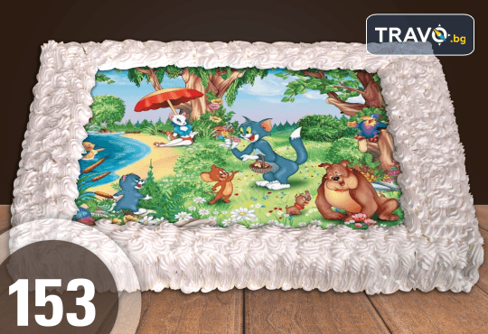 Експресна торта за 2 часа! Голяма детска торта 20, 25 или 30 парчета със снимка на любим герой от Сладкарница Джорджо Джани - Снимка 33