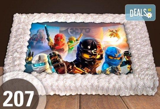 Експресна торта за 2 часа! Голяма детска торта 20, 25 или 30 парчета със снимка на любим герой от Сладкарница Джорджо Джани - Снимка 105