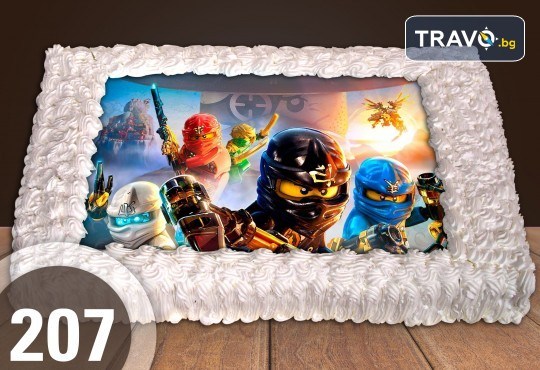 Експресна торта за 2 часа! Голяма детска торта 20, 25 или 30 парчета със снимка на любим герой от Сладкарница Джорджо Джани - Снимка 105