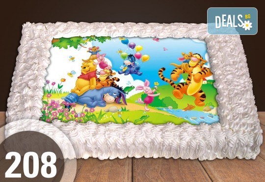 Експресна торта за 2 часа! Голяма детска торта 20, 25 или 30 парчета със снимка на любим герой от Сладкарница Джорджо Джани - Снимка 106