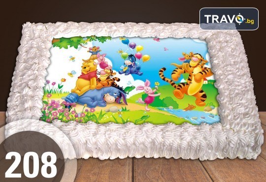 Експресна торта за 2 часа! Голяма детска торта 20, 25 или 30 парчета със снимка на любим герой от Сладкарница Джорджо Джани - Снимка 106