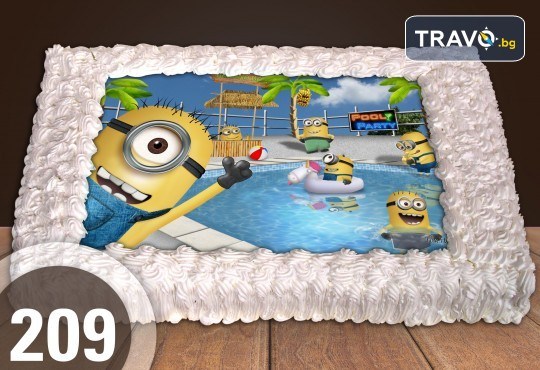 Експресна торта за 2 часа! Голяма детска торта 20, 25 или 30 парчета със снимка на любим герой от Сладкарница Джорджо Джани - Снимка 107