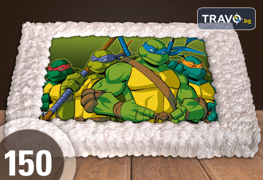 Експресна торта за 2 часа! Голяма детска торта 20, 25 или 30 парчета със снимка на любим герой от Сладкарница Джорджо Джани - Снимка 58