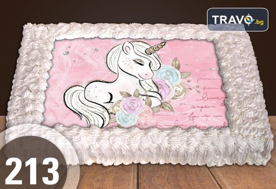 Експресна торта за 2 часа! Голяма детска торта 20, 25 или 30 парчета със снимка на любим герой от Сладкарница Джорджо Джани - Снимка 111