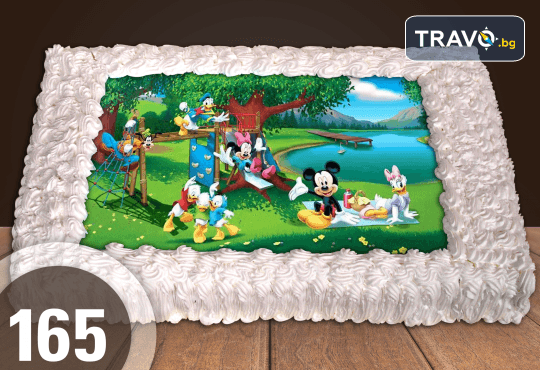 Експресна торта за 2 часа! Голяма детска торта 20, 25 или 30 парчета със снимка на любим герой от Сладкарница Джорджо Джани - Снимка 55