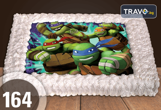 Експресна торта за 2 часа! Голяма детска торта 20, 25 или 30 парчета със снимка на любим герой от Сладкарница Джорджо Джани - Снимка 30