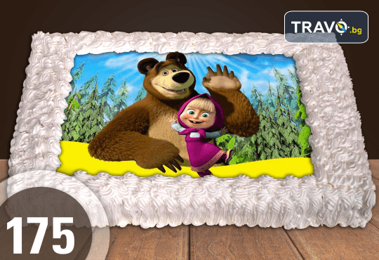 Експресна торта за 2 часа! Голяма детска торта 20, 25 или 30 парчета със снимка на любим герой от Сладкарница Джорджо Джани - Снимка 76