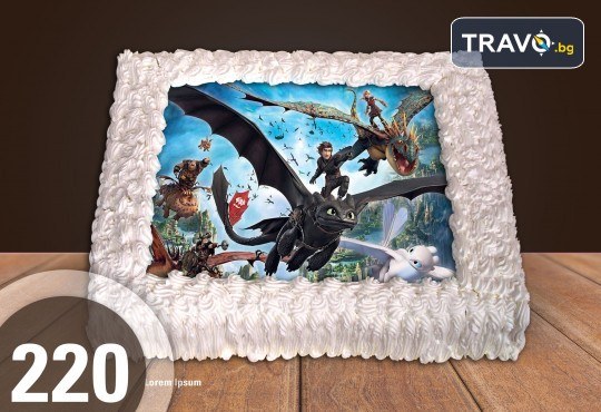 Експресна торта за 2 часа! Голяма детска торта 20, 25 или 30 парчета със снимка на любим герой от Сладкарница Джорджо Джани - Снимка 20