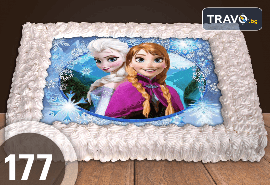 Експресна торта за 2 часа! Голяма детска торта 20, 25 или 30 парчета със снимка на любим герой от Сладкарница Джорджо Джани - Снимка 78