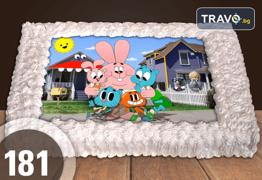 Експресна торта за 2 часа! Голяма детска торта 20, 25 или 30 парчета със снимка на любим герой от Сладкарница Джорджо Джани - Снимка 81