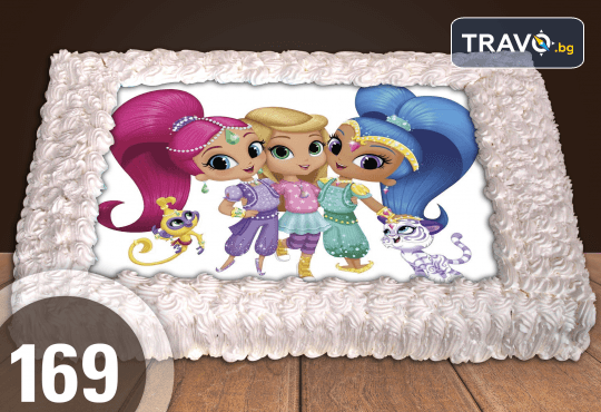 Експресна торта за 2 часа! Голяма детска торта 20, 25 или 30 парчета със снимка на любим герой от Сладкарница Джорджо Джани - Снимка 62