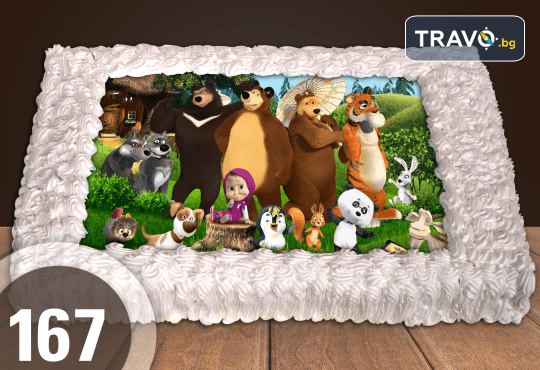 Експресна торта за 2 часа! Голяма детска торта 20, 25 или 30 парчета със снимка на любим герой от Сладкарница Джорджо Джани - Снимка 70