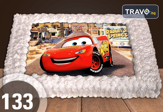 Експресна торта за 2 часа! Голяма детска торта 20, 25 или 30 парчета със снимка на любим герой от Сладкарница Джорджо Джани - Снимка 7
