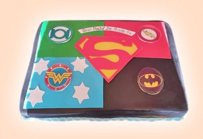 MAX цветове! Детски торти MAX цветове с 2, 3 или 4 фигурки, фотодекорация и апликация по дизайн на Сладкарница Джорджо Джани - Снимка