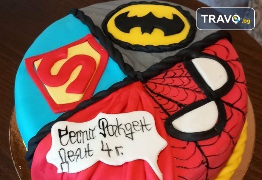 MAX цветове! Детски торти MAX цветове с 2, 3 или 4 фигурки, фотодекорация и апликация по дизайн на Сладкарница Джорджо Джани - Снимка 5