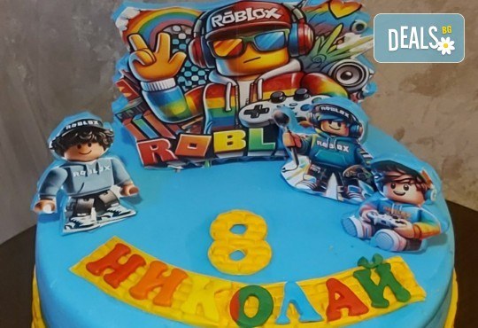 MAX цветове! Детски торти MAX цветове с 2, 3 или 4 фигурки, фотодекорация и апликация по дизайн на Сладкарница Джорджо Джани - Снимка 1