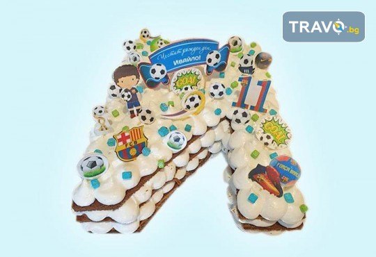 Винтидж торта за рожден ден и юбилей с 3D цифри и размер по избор от Сладкарница Джорджо Джани - Снимка 4