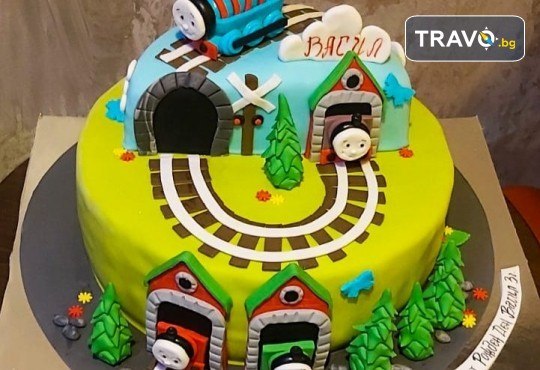 Смърфове, Миньони & Brawl stars! Голяма детска 3D торта 37 ПАРЧЕТА с фигурална ръчно изработена декорация от Сладкарница Джорджо Джани - Снимка 2