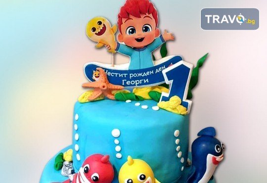 Смърфове, Миньони & Brawl stars! Голяма детска 3D торта 37 ПАРЧЕТА с фигурална ръчно изработена декорация от Сладкарница Джорджо Джани - Снимка 9