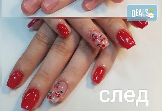 Изграждане на ноктопластика с гел и маникюр с гел лак на Black Bottle, CND или Gelish в Art beauty studio S&D, в центъра на София - Снимка 19