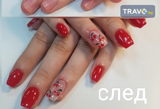 Изграждане на ноктопластика с гел и маникюр с гел лак на Black Bottle, CND или Gelish в Art beauty studio S&D, в центъра на София - Снимка 19
