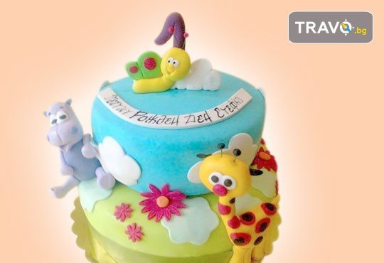 За най-малките! Детска торта с Мечо Пух, Смърфовете, Спондж Боб и други герои от Сладкарница Джорджо Джани - Снимка 62