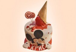 За най-малките! Детска торта с Мечо Пух, Смърфовете, Спондж Боб и други герои от Сладкарница Джорджо Джани - Снимка