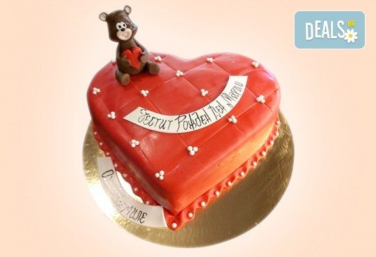 AMORE! Подарете Торта Сърце по дизайн на Сладкарница Джорджо Джани - Снимка 6