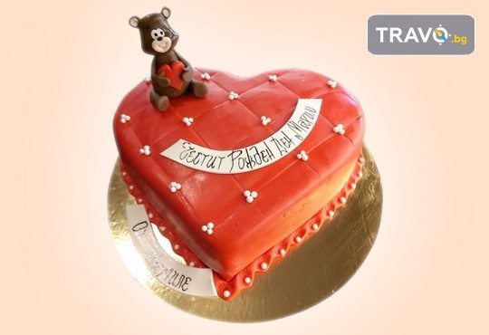 AMORE! Подарете Торта Сърце по дизайн на Сладкарница Джорджо Джани - Снимка 6
