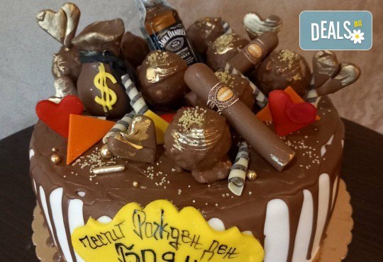 За любимия мъж! Торта за мъже с индивидуален дизайн и размери по избор от Сладкарница Джорджо Джани - Снимка 2