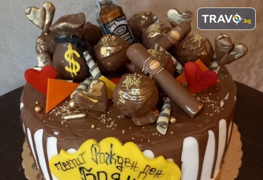 За любимия мъж! Торта за мъже с индивидуален дизайн и размери по избор от Сладкарница Джорджо Джани - Снимка 2
