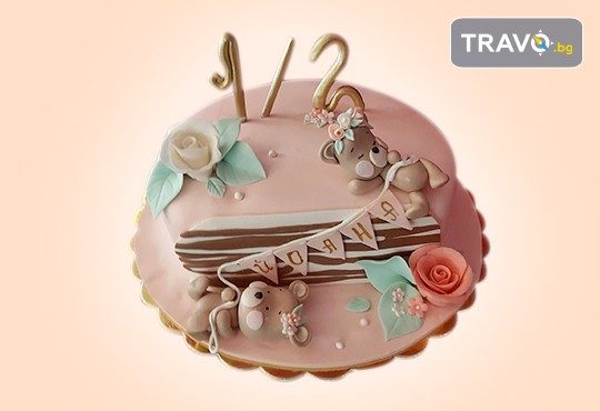 Торта за бебе! Детска фигурална торта 1/2 за бебоци на шест месеца от Сладкарница Джорджо Джани - Снимка 7