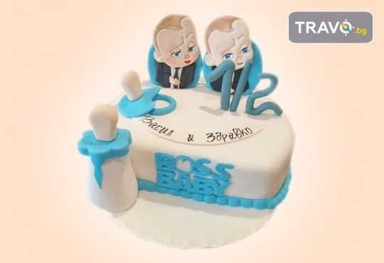 Торта за бебе! Детска фигурална торта 1/2 за бебоци на шест месеца от Сладкарница Джорджо Джани - Снимка 1
