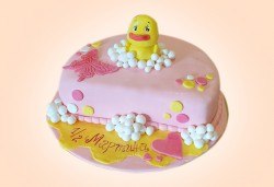 Торта за бебе! Детска фигурална торта 1/2 за бебоци на шест месеца от Сладкарница Джорджо Джани - Снимка