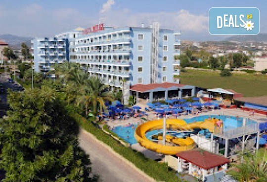 7 нощувки ALL INCLUSIVЕ на море в Турция, Caretta Relax Hotel 4*, Алания! Безплатно за дете до 11.99 г, водни пързалки, басейн и транспорт от Belprego Travel - Снимка 1