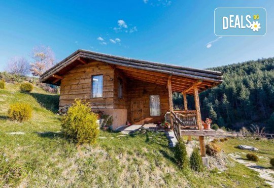 Лятна ваканция сред прохладата на Родопа планина в Еко къща Дървена, с.Лещен! 1 Нощувка за двама в самостоятелна къща с хидромасажна вана, оборудвана кухня, барбекю, камина - Снимка 26