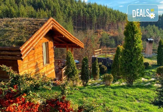 Лятна ваканция сред прохладата на Родопа планина в Еко къща Дървена, с.Лещен! 1 Нощувка за двама в самостоятелна къща с хидромасажна вана, оборудвана кухня, барбекю, камина - Снимка 3