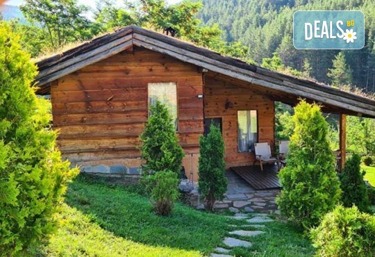 Лятна ваканция сред прохладата на Родопа планина в Еко къща Дървена, с.Лещен! 1 Нощувка за двама в самостоятелна къща с хидромасажна вана, оборудвана кухня, барбекю, камина - Снимка 5