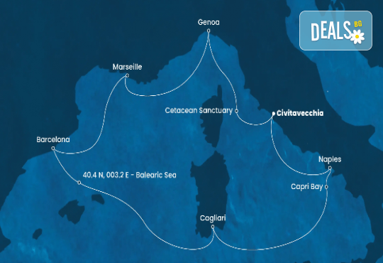Круиз Италия, Испания и Франция с Costa Toscana! 7 нощ. с богат асортимент от храна за закуска, обяд, следобедна закуска и вечеря, някой напитки и самолетни билети от Оушън Травел - Снимка 2