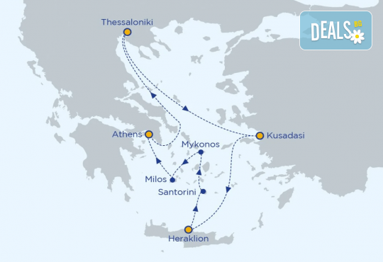Круиз Миконос, Санторини, Родос Милос, Крит и Кушадасъ с круизния кораб Celestyal Journey! 7 нощ. със закуски, обяд, вечеря, програма на борда, от Океан Травел - Снимка 2