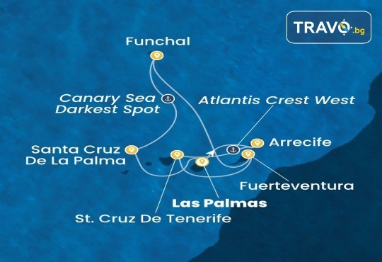 Круиз Канарски острови и Мадейра с круизния кораб Costa Smeralda! 2 нощ. в Лас Палмас; и 8 нощ. на кораба, закуска, обяд, следобедна закуска, вечеря и трасфери от Оушън Травел - Снимка 3