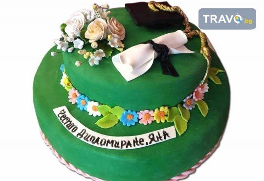 За завършване! Торта за ученици, абитуриенти, абсолвенти, докторанти, учени с красив дизайн от Сладкарница Джорджо Джани - Снимка 18