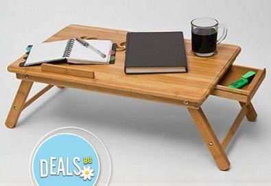 Сърфирайте удобно навсякъде! Вземете бамбукова масичка за лаптоп с охладител само от Ontime!